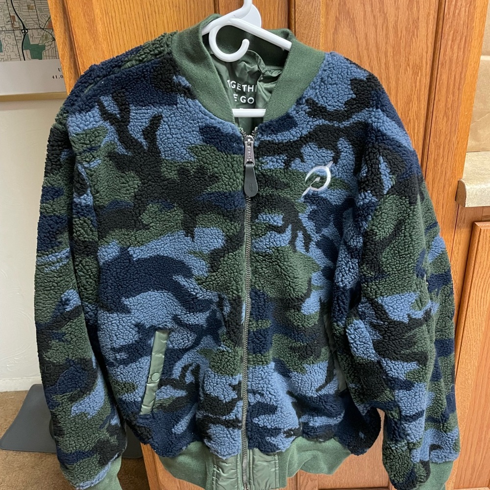 Peloton Oversized Bomber Jacket - Reversible, Unisex, size M